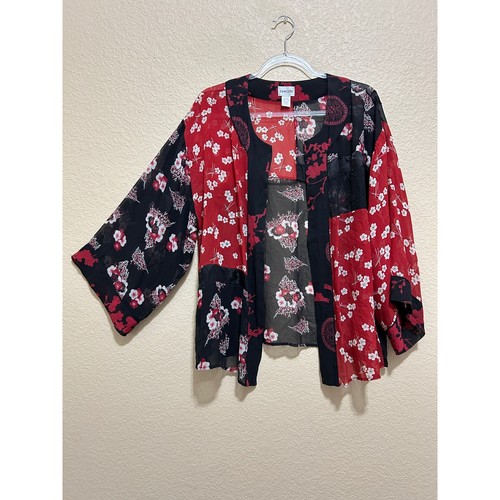 Chicos kimono jacket red - chicos,