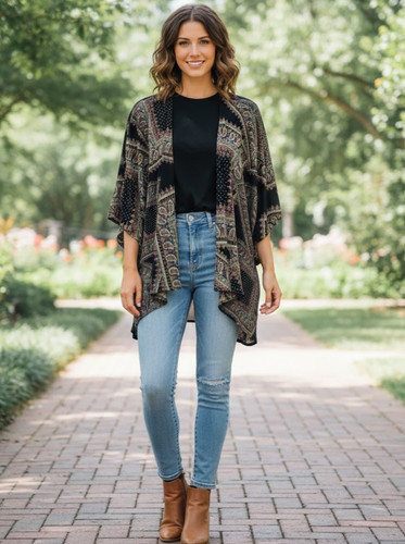 Voom joy han - paisley, kimono