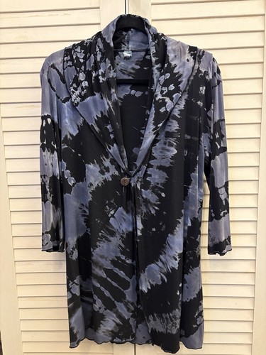 Tie dye kimono jacket - jacket, s/m